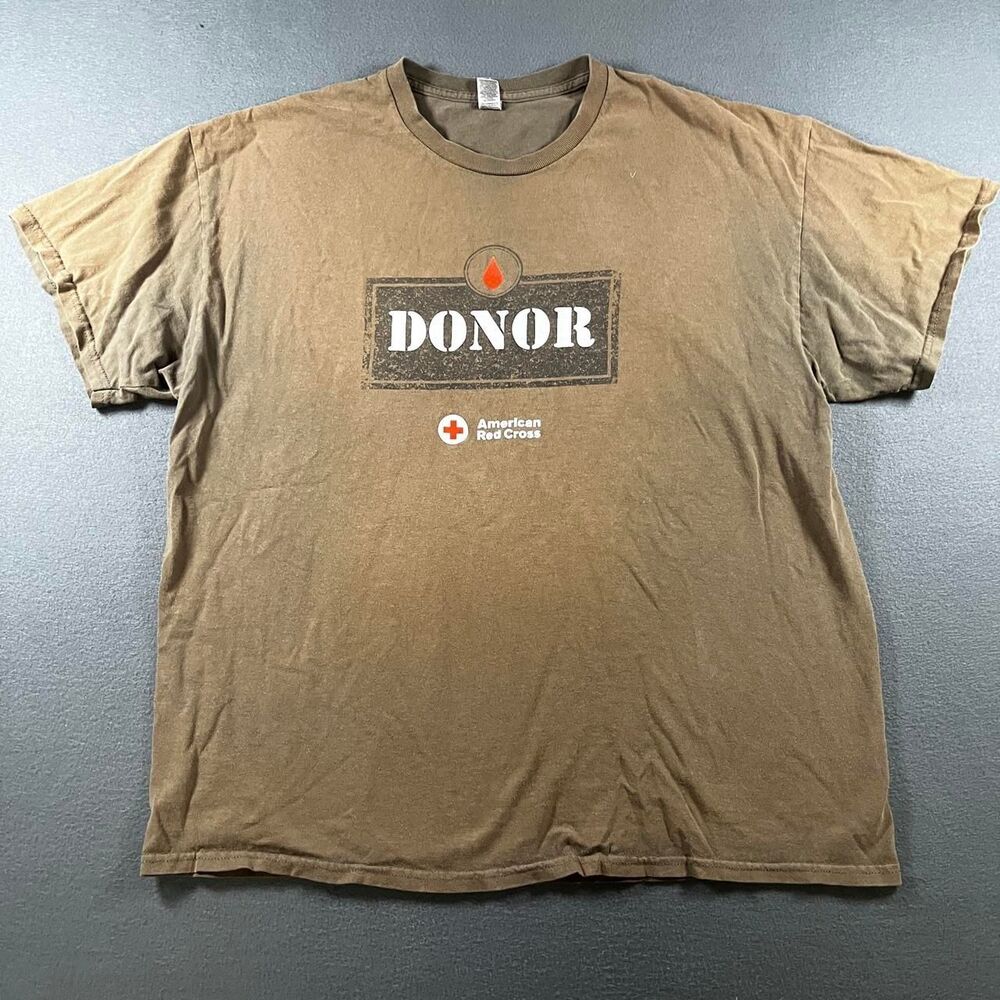 Unbranded Men's Brown and Khaki T-shirt